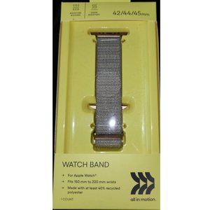 All In Motion Apple Watch Nylon Band 42/44/45 MM Gray